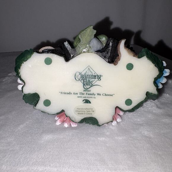 Fitz & Floyd Charming Tails Friends Are Family We Choose 89/187 No Box - Picture 6 of 9